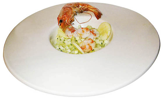 Gamba met appel en venkel